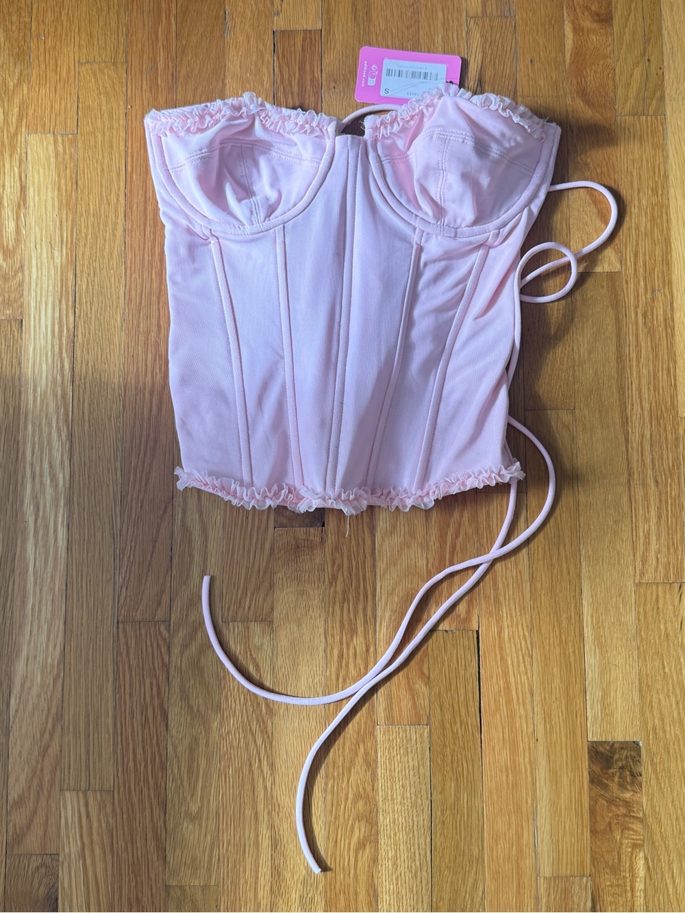 Edikted Women’s Pink Bustier Corset Top